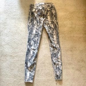 Brand: Pistola, size: 25, denim, snakeskin print